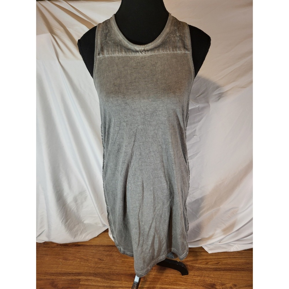 Public‎ School New York Racerback Tank Hi Low Dress Gray XS